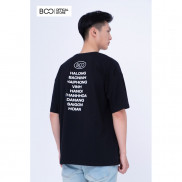 Áo Thun Nam BOO Oversize Dáng Rộng 100% Cotton Cao Cấp Thêu Hình Logo BOO Trước Ngực Và Sau Lưng