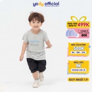 Áo thun trẻ em YODY in Brother cho bé trai mềm mịn thấm hút co dãn KID4008