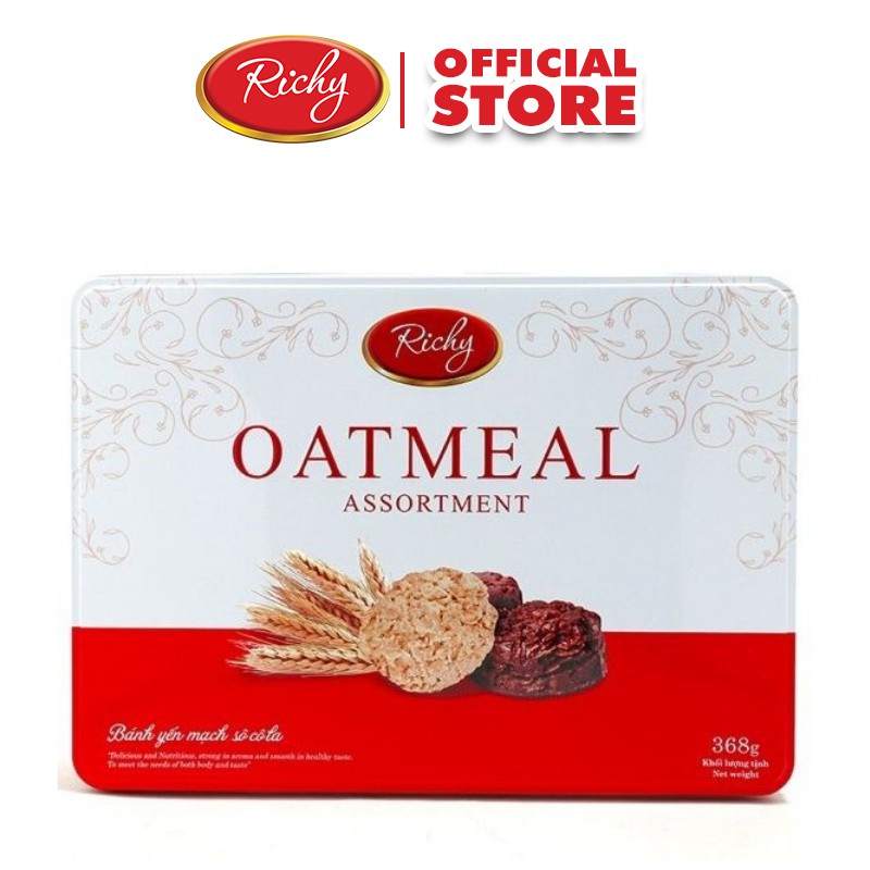 Bánh Richy Yến Mạch Hộp Thiếc 368g