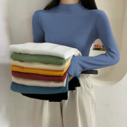 Áo giữ nhiệt nữ cổ 3p trơn