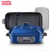 Bộ nồi lẩu hấp nướng đa năng cao cấp Morphy Richards MR9088 - Công suất 1400W - Có 4 màu: Xanh Biển, Xanh Lá, Đỏ, Trắng