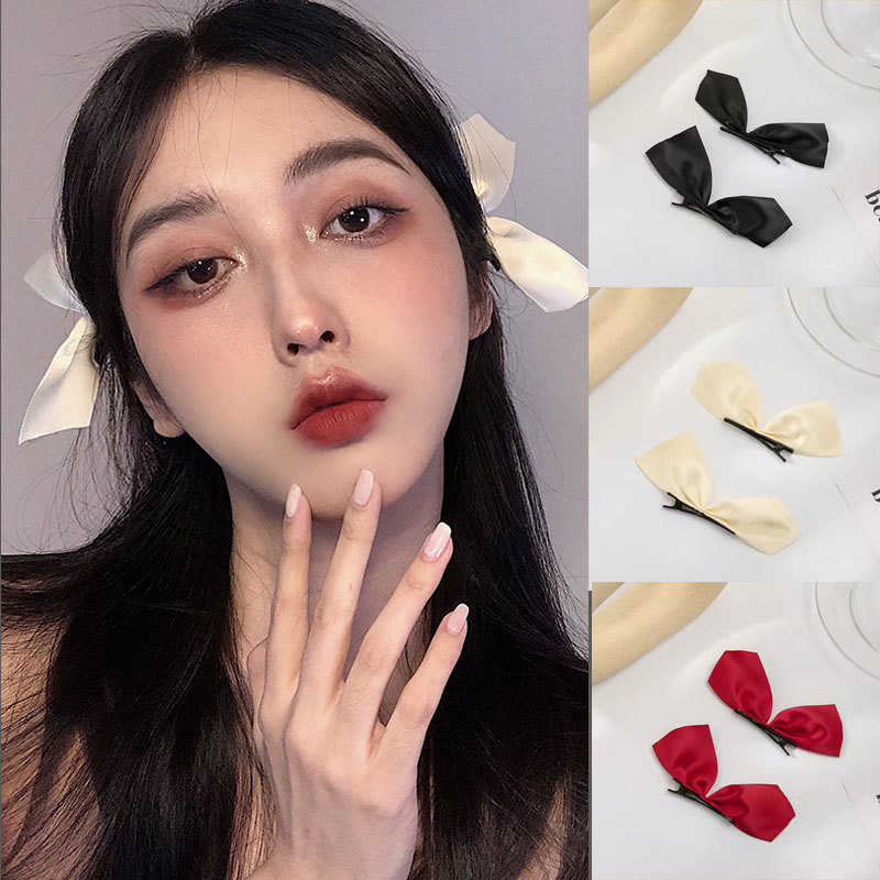  Set 2 kẹp tóc kiểu nơ dễ thương cho nữ