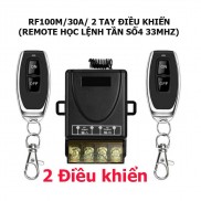 Công tắc điều khiển từ xa 100m/3000W/ 220V 2 tay điều khiển, bật tắt máy bơm nước, máy rửa xe