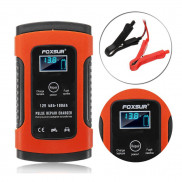 Sạc bình ắc quy 12V FOXSUR tự ngắt khi đầy chức năng bảo dưỡng phục hồi ắc quy bằng khử sunfat chống ngược cực