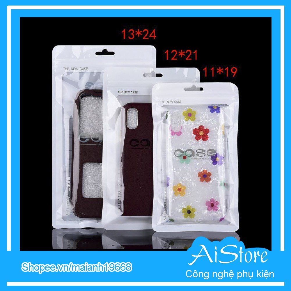 Túi zip đựng ốp lưng điện thoại PN09T | 1 túi