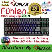 Bàn phím cơ Edra EK387 EK384 Fuhlen M87s RGB Giảm 30k khi nhập MAYT30 - Bàn phím Fuhlen M87s giá rẻ Led RGB