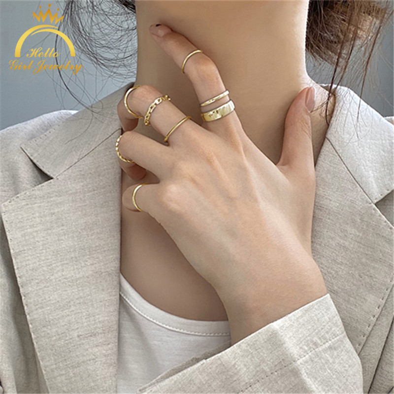  Bộ 7 chiếc nhẫn thời trang cổ điển cho nữ