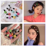 Set 5/10 kẹp tóc đầy màu sắc phong cách Hàn Quốc dễ thương