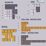 Kit lẻ bộ nút SA Domikey Eva nhựa ABS double shot