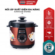 Nồi áp suất điện đa năng SUNHOUSE SHD1562 Cafe