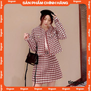  Áo set caro tingoan LOVE POEM JACKET/DR V2