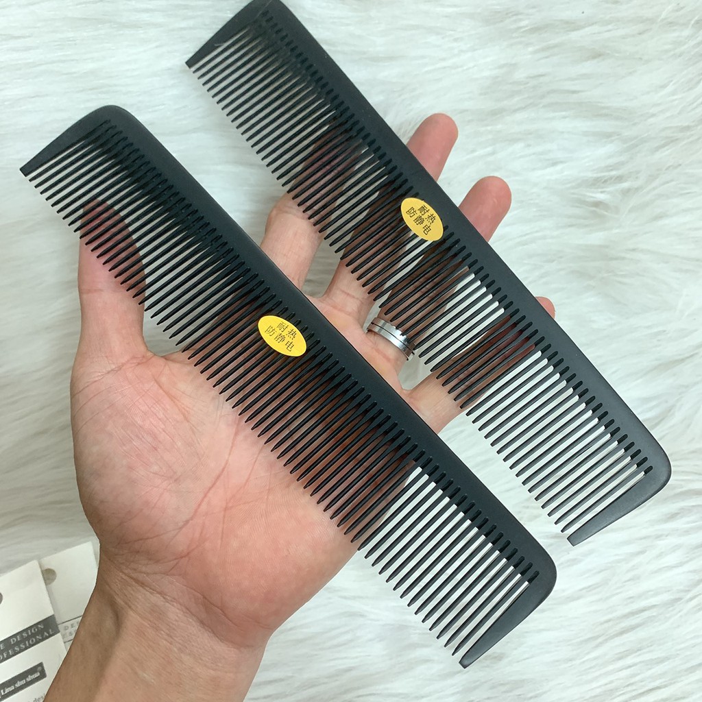 Lược cắt tóc nam bản to 4cm K.H 2005 Chất Liệu Phíp Sừng Chải Bám Tóc, Cắt Tông Đơ Phá Form