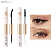 Mascara Kiêm Bút Kẻ Mắt / Chuốt Mi Dạng Sợi FOCALLURE 2 Trong 1 Chống Thấm Nước Lâu Trôi 28g