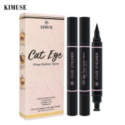 Set 2 bút kẻ mắt KIMUSE kháng nước có đầu vẽ đuôi mắt trang điểm làm đẹp độc đáo