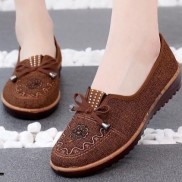 Giày trung niên nữ cho mẹ, cho bà - giày lười nữ đẹp