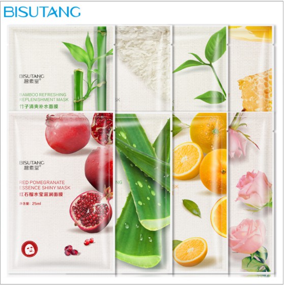 Mặt Nạ Trái Cây Cao Cấp 8 vị Thiên Nhiên Dưỡng Trắng Cấp Ẩm Giảm Mụn