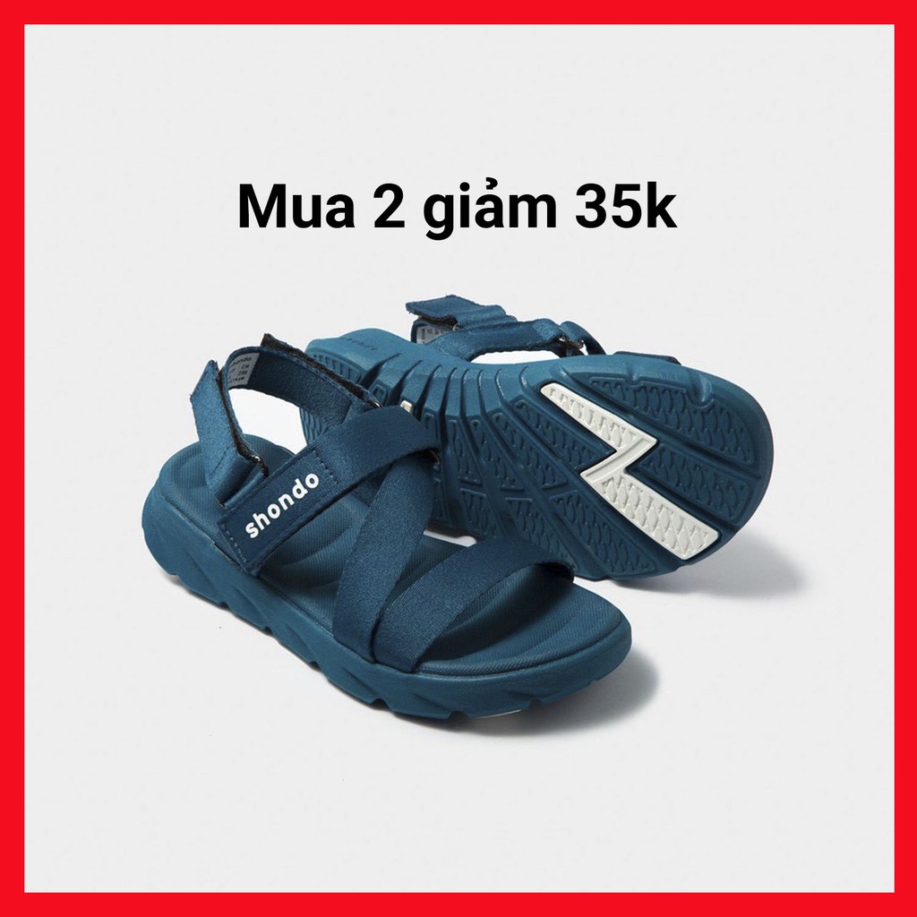 Giày Sandals Màu Xanh SHONDO|Shat F6 Sport - F6S303