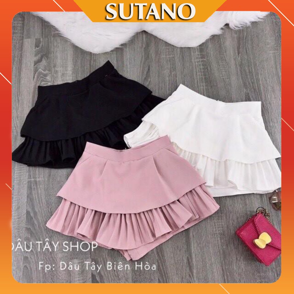  CHÂN VÁY TẦNG XẾP LI CV191 ( có lót quần )