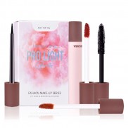 Set trang điểm 4 món hengfang : kẻ mắt nước, mascara,2 son kem lì mỹ phẩm nội địa trung
