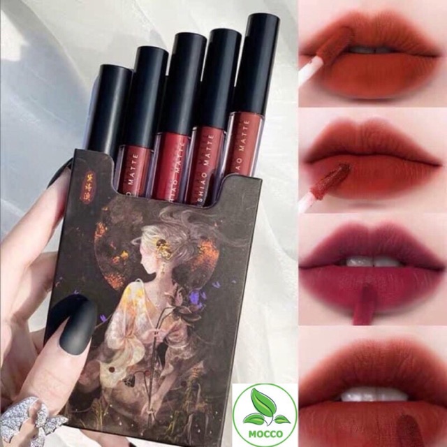 Set son kem lì 5 màu Daishiao Mattle tiên tử