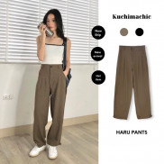 Quần vải Haru pant,chất liệu tuyết mưa, bo gấu, form dáng thoải mái thích hợp mặc đi học đi chơi mã SPQ01