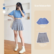 Chân váy kẻ tennis,phong cách trẻ trung năng động,phù hợp đi học đi chơi KUCV02