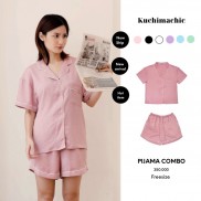 Set Pijama chất liệu lụa gân cao cấp 6 màu nổi bật, cho chất lượng giấc ngủ tuyệt vời Pijama lụa cao cấp Kuchimade KUS02