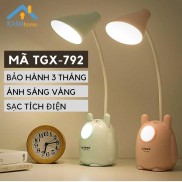 Đèn học để bàn chống lóa chống cận thị cho trẻ em sạc led tích điện kiêm Đèn ngủ và Đọc sách mã TGX792.36019