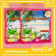 Bánh tráng sữa sầu riêng đặc biệt Hoàng Dung 410g, bánh phồng sữa sầu riêng miền tây túi 10 bánh