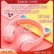 Tai Nghe Chụp tai Mèo Bluetooth P47 ST71 Headphone Dễ Thương Có Mic,Âm Bass Mạnh Mẽ PIN TRÂU GEMINI SHOP