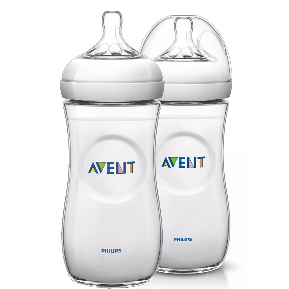 Combo 2 Bình sữa mô phỏng tự nhiên Philips Avent (330ml) cho bé từ 6 tháng tuổi SCF696/23