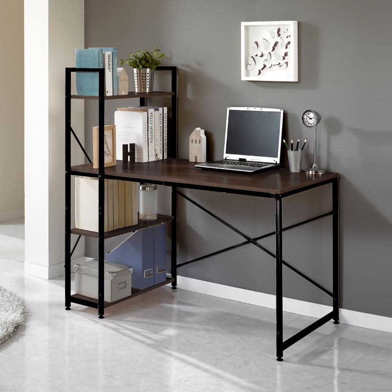 Bàn làm việc kèm kệ sách đa năng Tâm House B06 (D120xR55xC75)