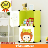 Tủ nhựa ghép,tủ quần áo,tủ nhựa đựng quần áo đa năng tâm house đủ 2 ô