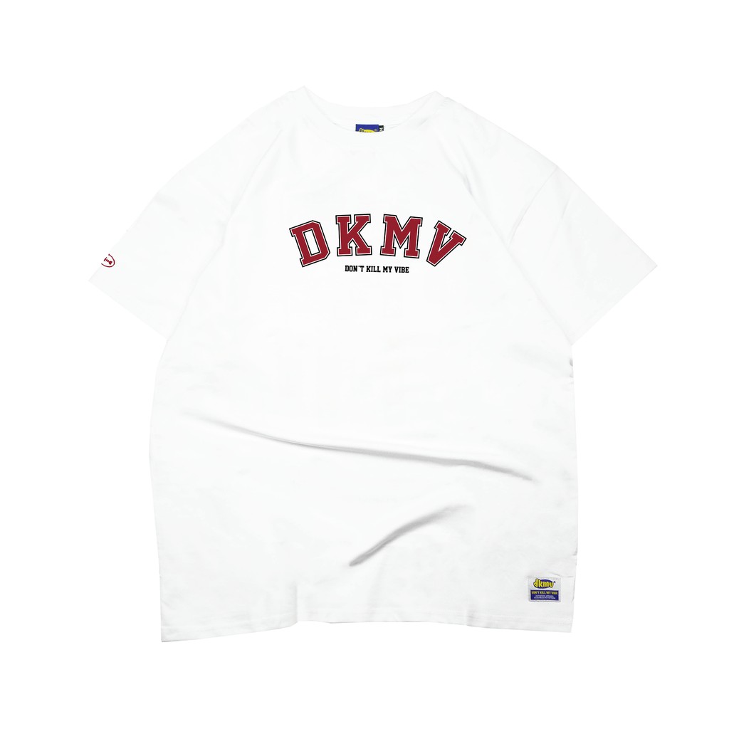 Áo thun unisex form rộng DKMV màu trắng | Tee Jersey - White