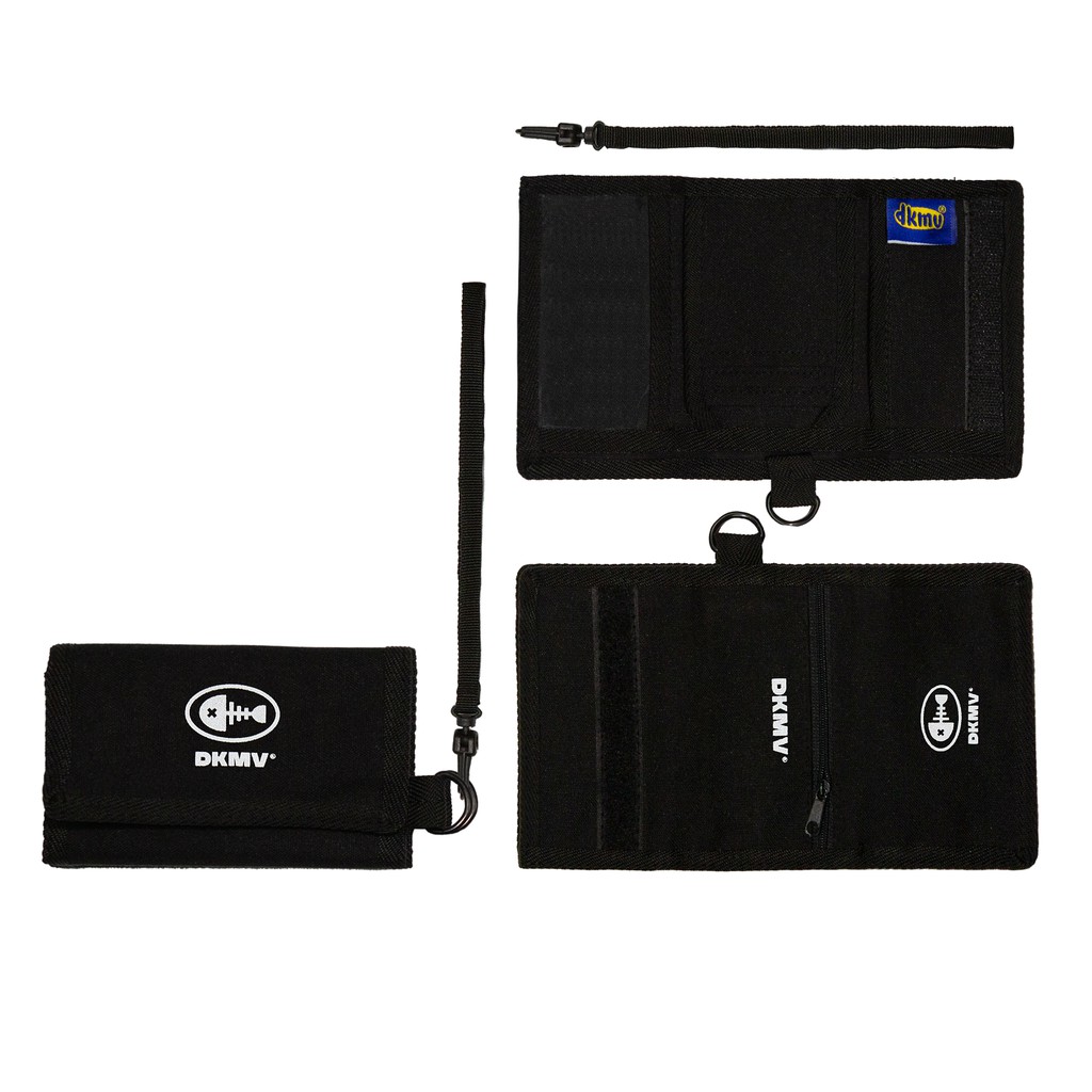 Ví ngắn vải canvas in logo con cá Don't Kill My Vibe - Wallet Label