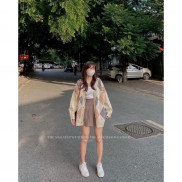 Áo khoác CARDIGAN KẺ TRÁM len dày oversize ( Ảnh thật )