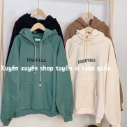 Áo hoodie chữ Esentials (Ảnh thật)