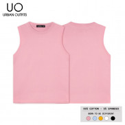 Áo Thun Ba Lỗ Nữ Nam URBAN OUTFITS Trơn BLR04 Kiểu Tank Top Form Suông Cotton 4 Chiều Local Brand