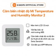 Đồng hồ nhiệt kế cảm biến nhiệt độ và độ ẩm thông minh MI Temperature and Humidity Monitor 2 | Hàng chính hãng | BH 1T