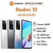 Điện thoại Redmi 10 4GB/64GB - Bốn camera AI 50MP | Màn hình 90Hz FHD+