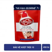 Nước rửa tay Lifebuoy Bảo vệ diệt khuẩn 450g(Túi)