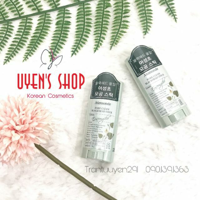 Thanh lăn mụn đầu đen MAMONDE PORE CLEAN BLACKHEAD STICK 18gr