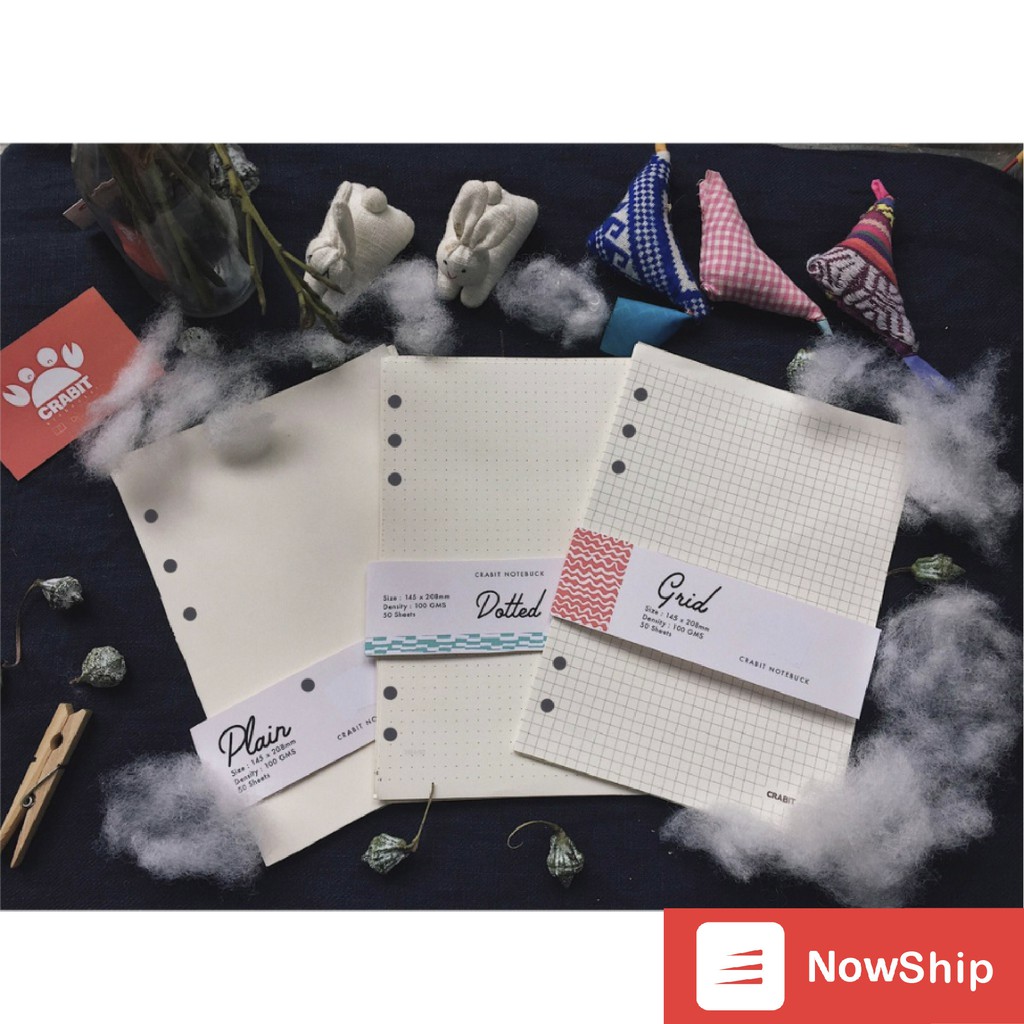 Tập giấy Crabit đa năng 100 sheets - Sổ còng 6 lỗ