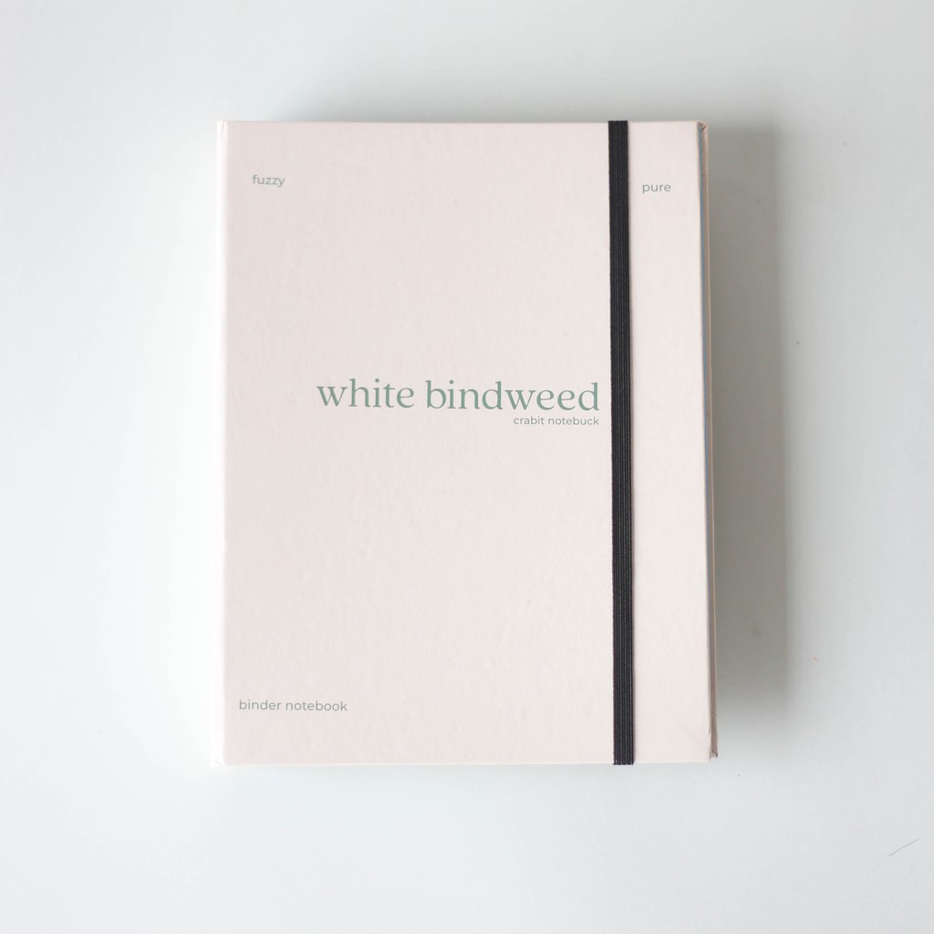 Sổ còng A5 Crabit - Còng 6 lỗ - Bìa beige white bindwell