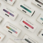 Set 8 cuộn băng dính giấy washitape trang trí bullet journal, planner, sổ tay