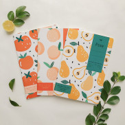 Combo vở kẻ ngang Crabit Fruits 120trang