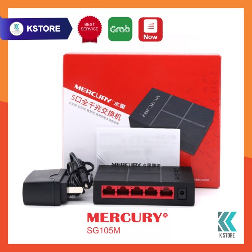 Bộ chi mạng Switch cổng LAN 1000Mbps/1Gbps Mercury - 5 cổng/ 8 cổng