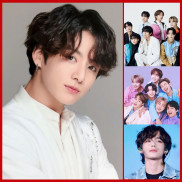 Tranh đính đá BTS tự làm, quà lưu niệm postcard poster BTS