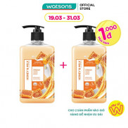 Kem Rửa Tay Watsons Love My Skin Honey & Milk Scented Cream Hand Soap Chiết Xuất Mật Ong & Sữa 500ml
