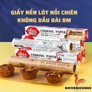 Giấy nến nướng bánh cho nồi chiên không dầu, cuộn giấy thấm hút dầu ăn hai mặt dài 8m